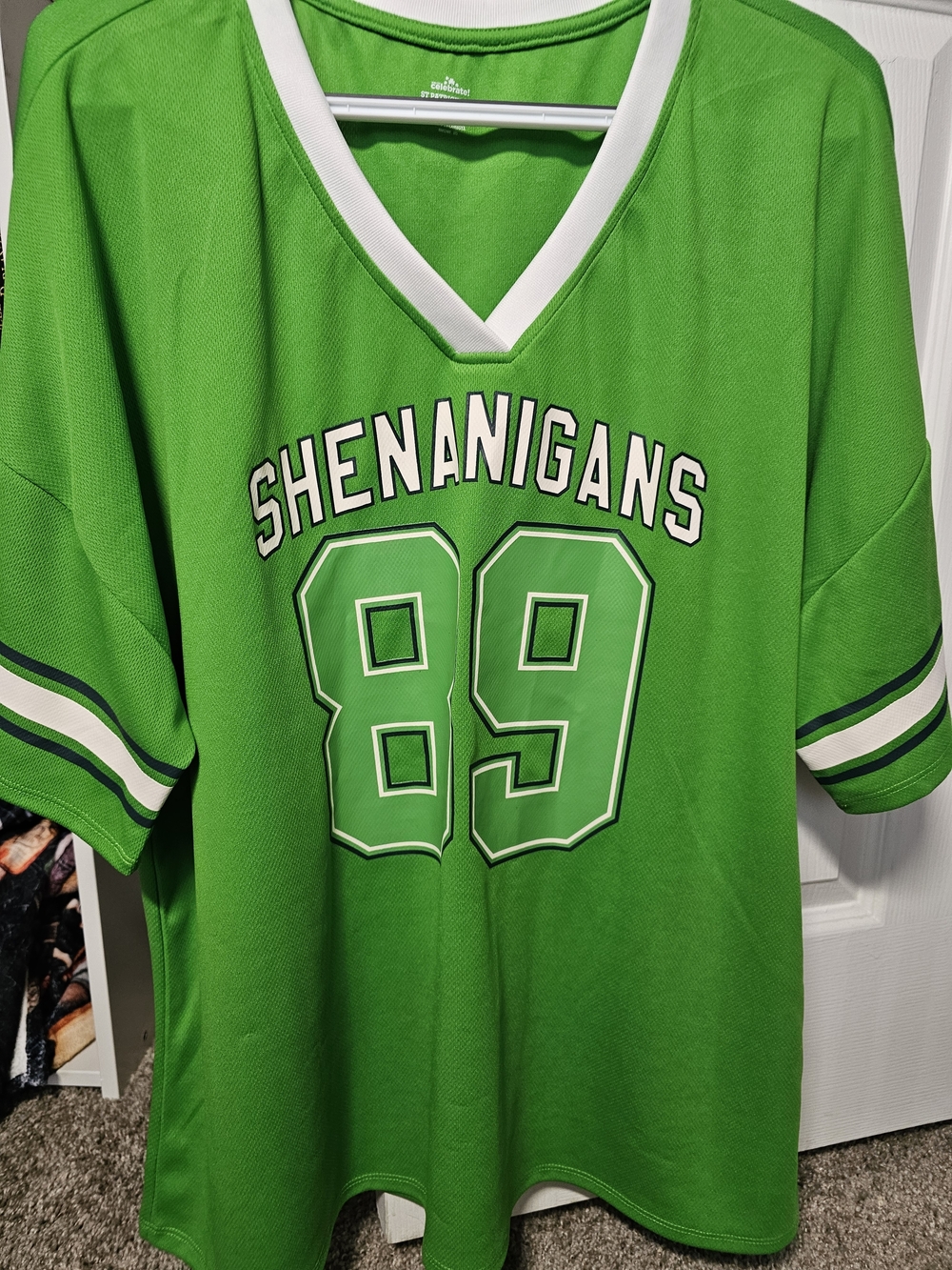 BNWT Shenanigans 89 Green Sports Jersey